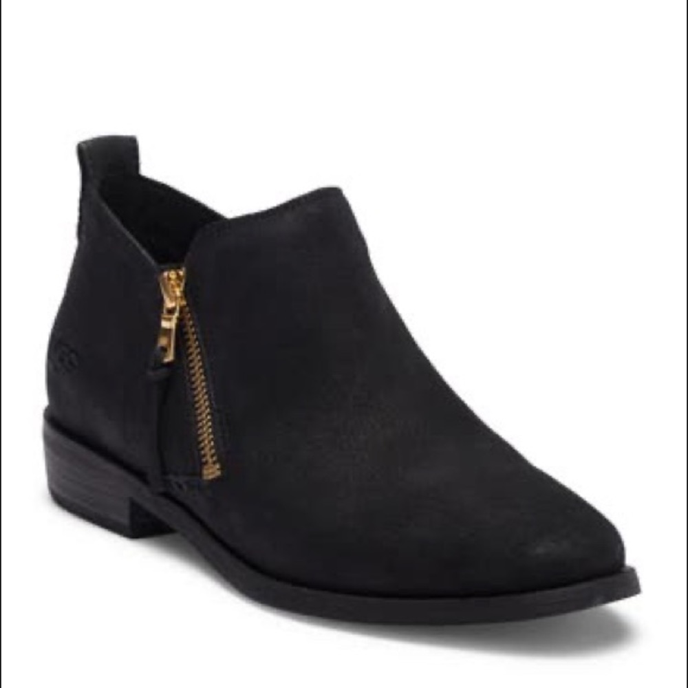 UGG Glee Leather Ankle Boots 7 - Picture 2 of 10